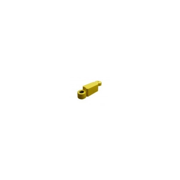 Bordstein aus recyceltem Gummi Twist – gelb, 580 mm
