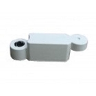 Bordstein aus recyceltem Gummi Twist – gelb, 580 mm