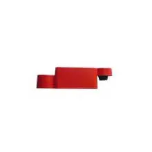 Bordstein aus recyceltem Gummi Twist – rot, 580 mm