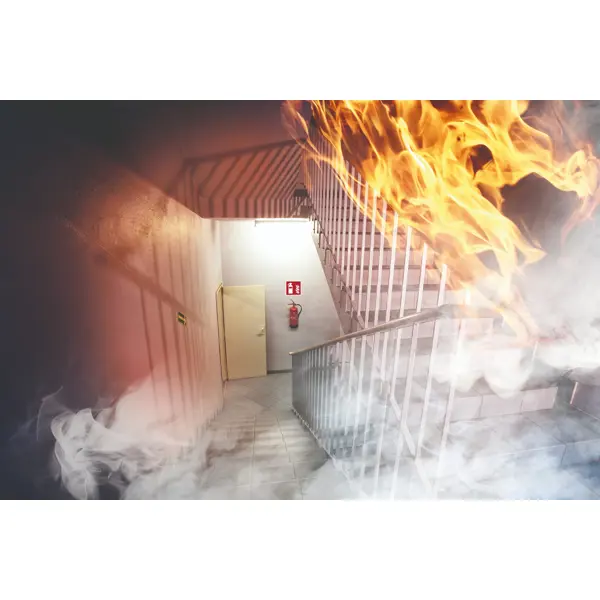 Brandschutzkennzeichnung, Feueralarm – Nachleuchtende Folie, 200×200 mm