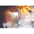 Brandschutzkennzeichnung, Feueralarm – Nachleuchtender Kunststoff, 100×100 mm