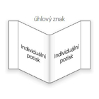 Brandschutzkennzeichnung, Richtungsanzeiger – Nachleuchtendes Winkelzeichen, 200×200 mm
