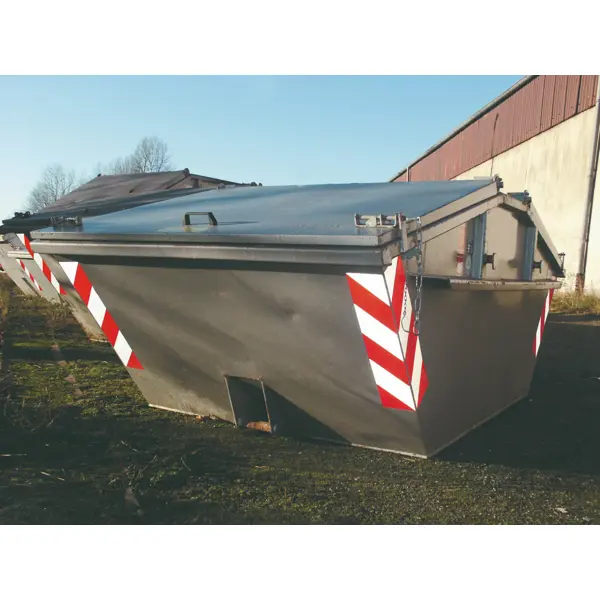 Container-Warnmarkierung WT-5219 – 141×705 mm, rot-weiß,8er-Set, Richtung rechts und links