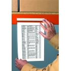 Dokumententaschen, transparent, magnetisch – 155×230 mm, A5 horizontal, 10er-Pack