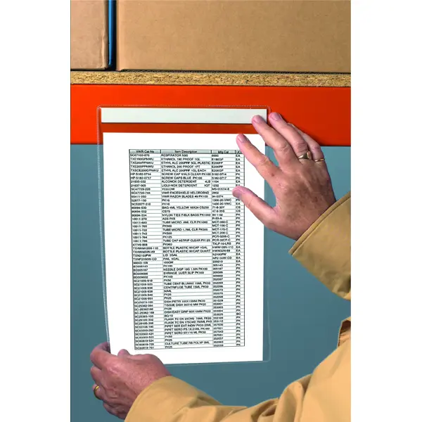 Dokumententaschen, transparent, magnetisch – 155×230 mm, A5 horizontal, 10er-Pack