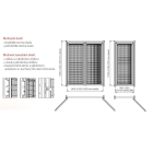 Draht- und Stahlgitter Modul Vario mit Länge 10m und mehr – Maschendraht 100×20mm, Draht D.2,5mm, Ständer 60×60×2350mm, verzinkt, H.2350mm