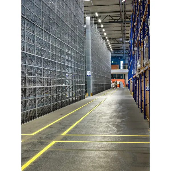 Draht- und Stahlgitter Modul Vario mit Länge 10m und mehr – Maschendraht 100×20mm, Draht D.2,5mm, Ständer 60×60×2350mm, verzinkt, H.2350mm