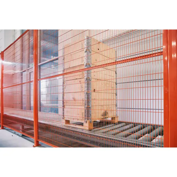 Draht- und Stahlgitter Modul Vario mit Länge 20m und mehr – Maschendraht 100×20mm, Draht D.2,5mm, Ständer 60×60×2350mm, verzinkt, H.2350mm