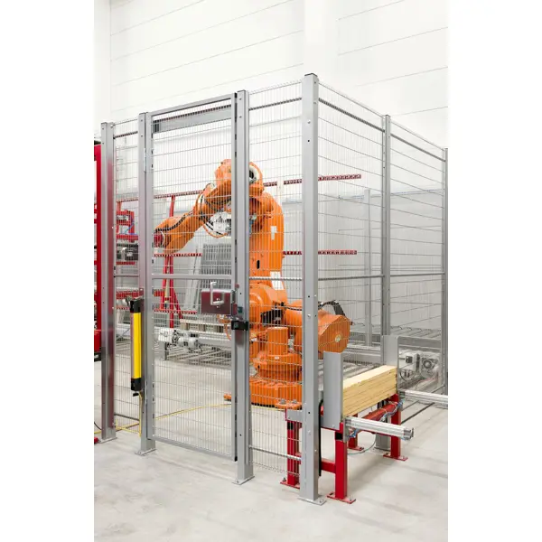 Draht- und Stahlgitter Modul Vario mit Länge 20m und mehr – Maschendraht 100×20mm, Draht D.2,5mm, Ständer 60×60×2350mm, verzinkt, H.2350mm