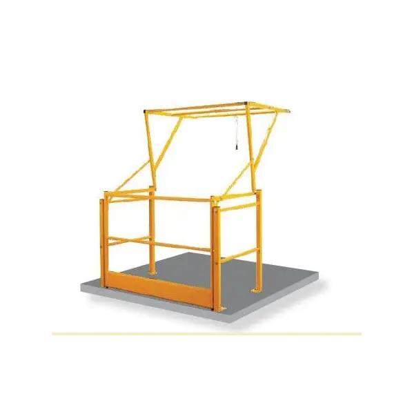 Drehbare Sicherheitsschleuse Vario 10 – für Paletten 1600×1600×1400mm, äußere Breite 2000 mm