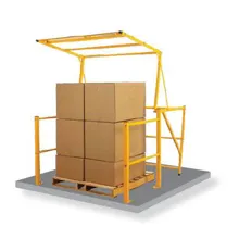 Drehbare Sicherheitsschleuse Vario 10 – für Paletten 1600×1600×1400mm, äußere Breite 2000 mm