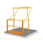 Drehbare Sicherheitsschleuse Vario 10 – für Paletten 1600×2600×1400mm, äußere Breite 3000 mm
