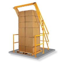 Drehbare Sicherheitsschleuse Vario 26 – für Paletten 2600×1600×1400mm, äußere Breite 2000 mm