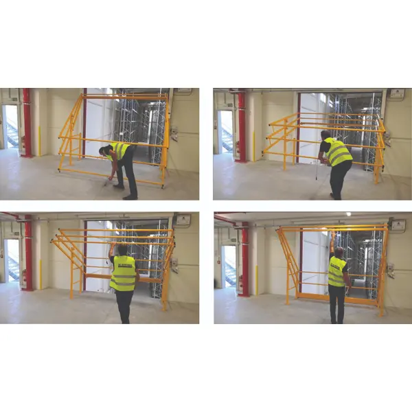 Drehbare Sicherheitsschleuse Vario 26ED – für Paletten 2600×2600×2700mm, äußere Breite 3000 mm