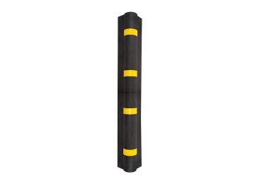 Eckenschutzprofil Economic – recyceltes Gummi, schwarz, 1000×105×14mm – Eckenschutz