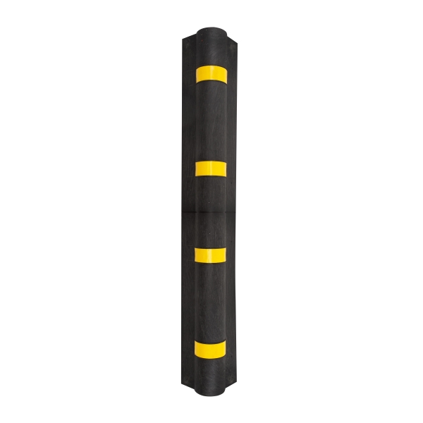 Eckenschutzprofil Economic – recyceltes Gummi, schwarz, 1000×105×14mm – Eckenschutz