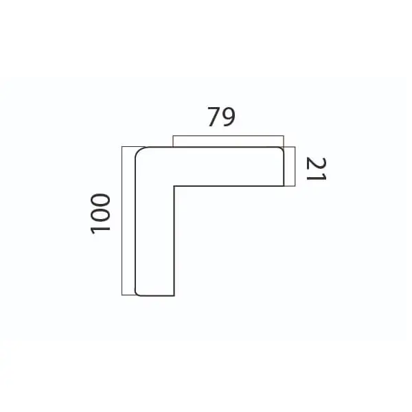 Eckige Stoßstange Trolley PVC