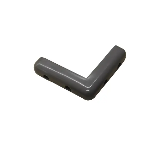 Eckiger Prallschutz Trolley – PVC, Grau, 100×100×21 mm