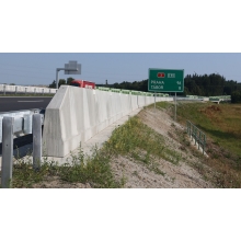 Einseitige Betonschutzplanke TYP120 – linkes Endstück, 4000×549×1200mm