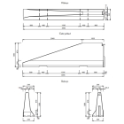Einseitige Betonschutzplanke TYP120 – rechtes Endstück, 4000×549×1200mm