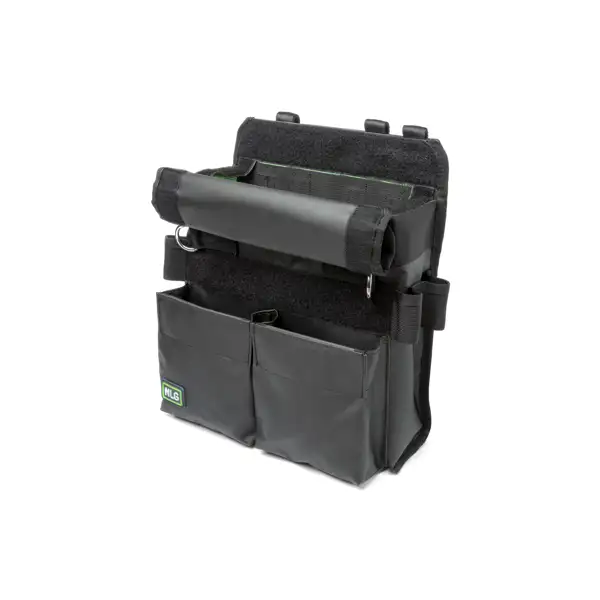 Elektromontage-Tasche NLG mit 30 kg Tragfähigkeit – PVC, schwarz, 350×300×100 mm