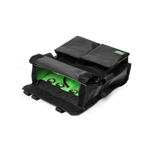 Elektromontage-Tasche NLG mit 30 kg Tragfähigkeit – PVC, schwarz, 350×300×100 mm