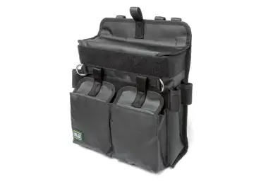 Elektromontage-Tasche NLG mit 30 kg Tragfähigkeit – PVC, schwarz, 350×300×100 mm