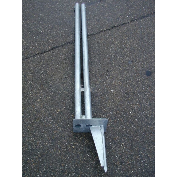 Endpfosten für Schneefangzaun Maibach Typ B – H.1300 mm, inkl. Pflöcke und Kabeln