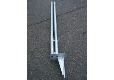 Endpfosten für Schneefangzaun Maibach Typ B – H.1300mm, inkl. Pflöcke und Kabeln