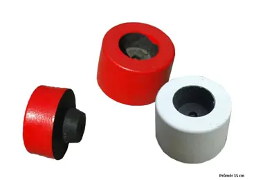 Endstück aus recyceltem Gummi Twist – D.150 mm