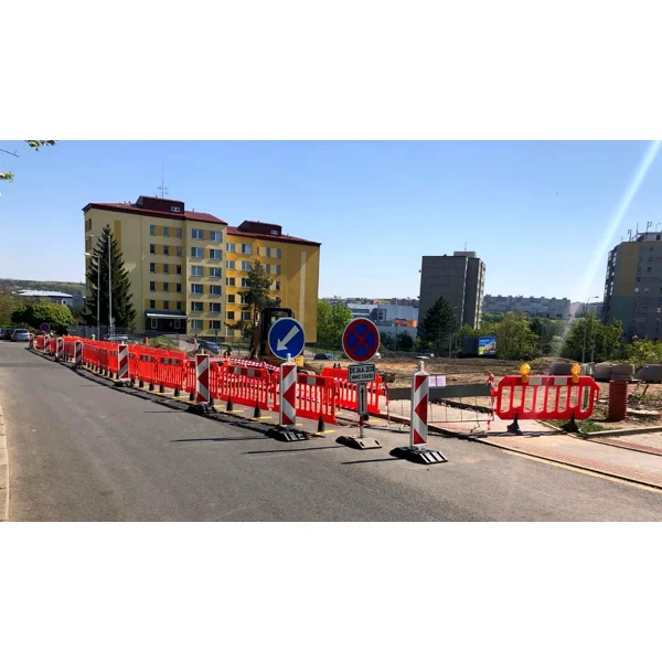 Ersatz-Absperrsockel Avalon – Clearpath, gelb-schwarz