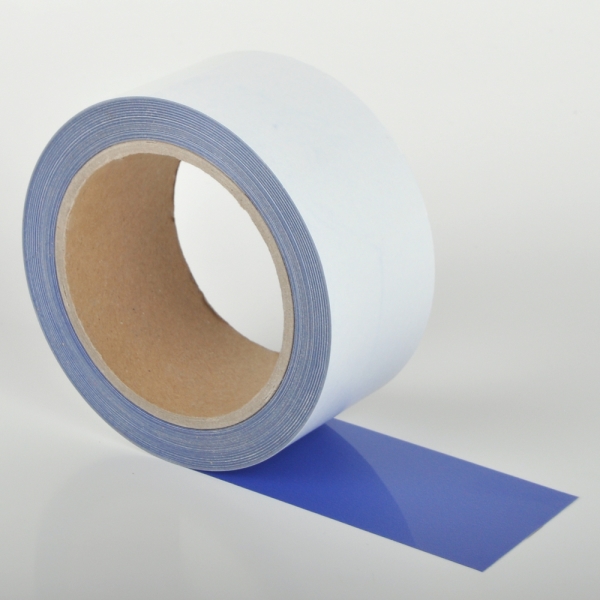 Extra dünnes Bodenband, beständig gegen Verschmutzung WT-5229, abnehmbar – Polyester, blau, 100 mm × 15 m
