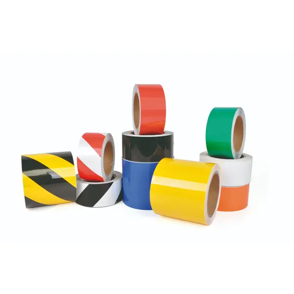 Extra dünnes Bodenband, beständig gegen Verschmutzung WT-5229, permanent – Polyester, weiß, 100 mm × 15 m