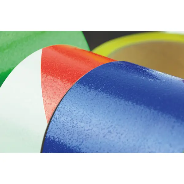 Extra dünnes Bodenband WT-5429 mit Antirutsch-Oberfläche, permanent – Folie, weiß, 100 mm × 10 m