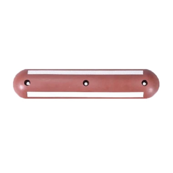 Fahrbahntrenner – rot, retroreflektierende Folie, 700×150×45 mm