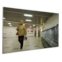 Flacher Kontrollspiegel Premium – Acrylat, Aluminiumrahmen, 40×60 cm