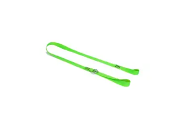 Flatter Hebegurt NLG Lanyard für Kettensäge mit Tragfähigkeit 10 kg  – Nylon, grün, 1300×25 mm