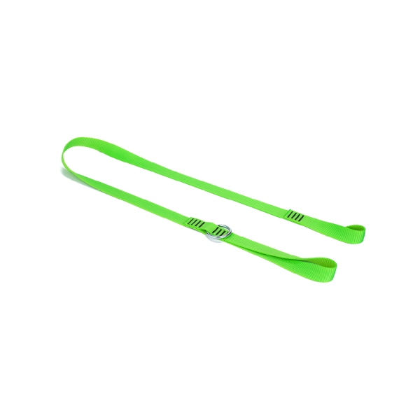 Flatter Hebegurt NLG Lanyard für Kettensäge mit Tragfähigkeit 10 kg  – Nylon, grün, 1300×25 mm