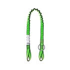 Flatter Hebegurt NLG Lanyard für Kettensäge mit Tragfähigkeit 10 kg – Nylon, grün-schwarz, 850×25 mm