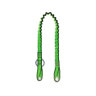 Flatter Hebegurt NLG Lanyard für Kettensäge mit Tragfähigkeit 10 kg – Nylon, grün-schwarz, 850×25 mm