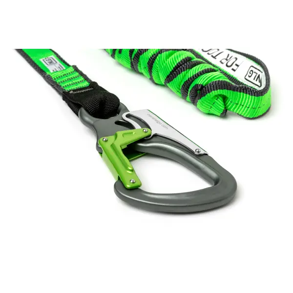 Flexibel Gurt NLG Lanyard für Werkzeuge mit 20 kg Tragfähigkeit – Nylon, grün-schwarz