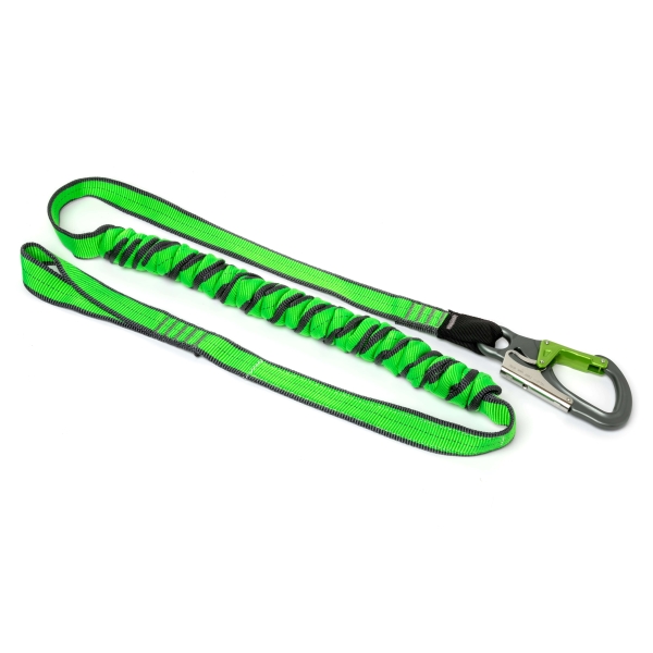 Flexibel Gurt NLG Lanyard für Werkzeuge mit 20 kg Tragfähigkeit – Nylon, grün-schwarz