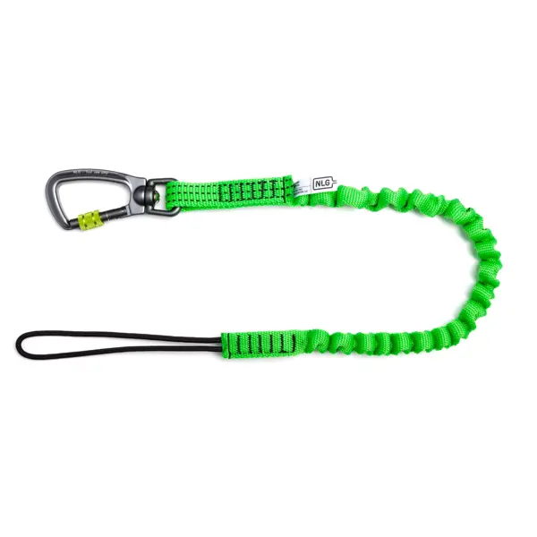 Flexibler Hebegurt NLG Lanyard mit einem Karabiner – Nylon, grün