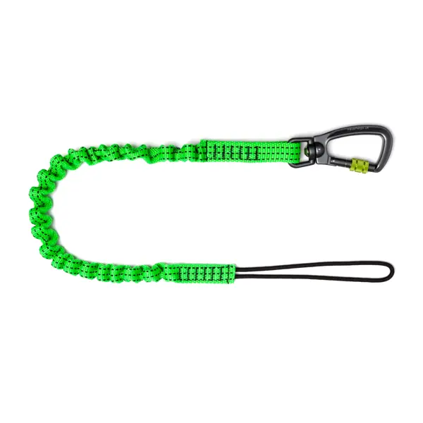 Flexibler Hebegurt NLG Lanyard mit einem Karabiner – Nylon, grün
