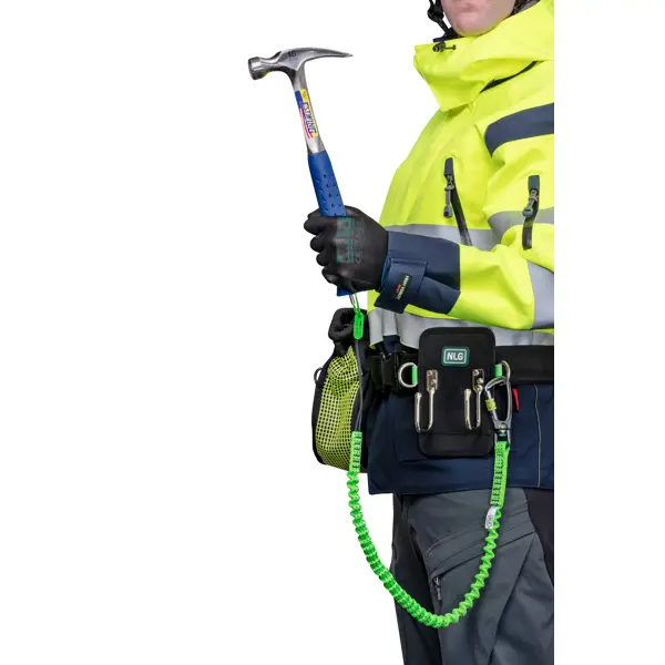 Flexibler Hebegurt NLG Lanyard mit einem Karabiner – Nylon, grün
