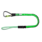 Flexibler Hebegurt NLG Lanyard mit einem Karabiner und 18 kg Tragfähigkeit – Nylon, grün-schwarz