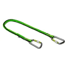 Flexibler Hebegurt NLG Lanyard mit zwei Karabinern – Nylon, grün-schwarz