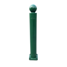 Flexibler Pfosten, H.100 mm, D.80 mm, runder Pfosten-Kopf – grün