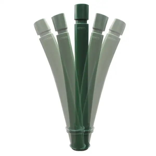 Flexibler Pfosten, H.400 mm, D.100 mm – schwarz