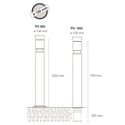 Flexibler Pfosten, H.800 mm, D.100 mm – grün